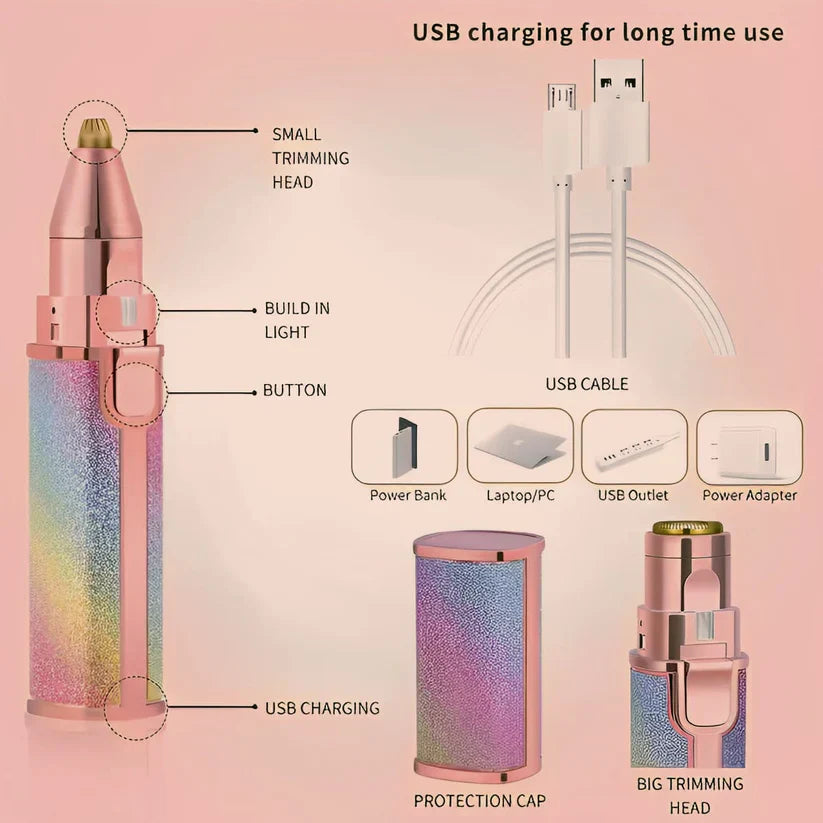 Gentle Facial Trimmer for Women (Rechargeable)