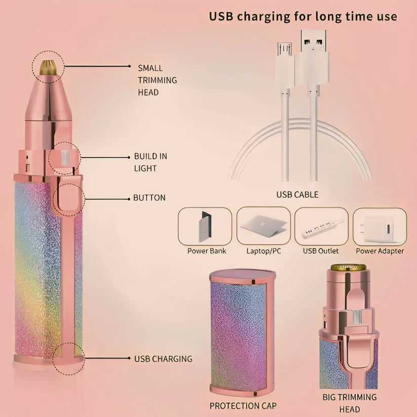 Gentle Facial Trimmer for Women (Rechargeable)