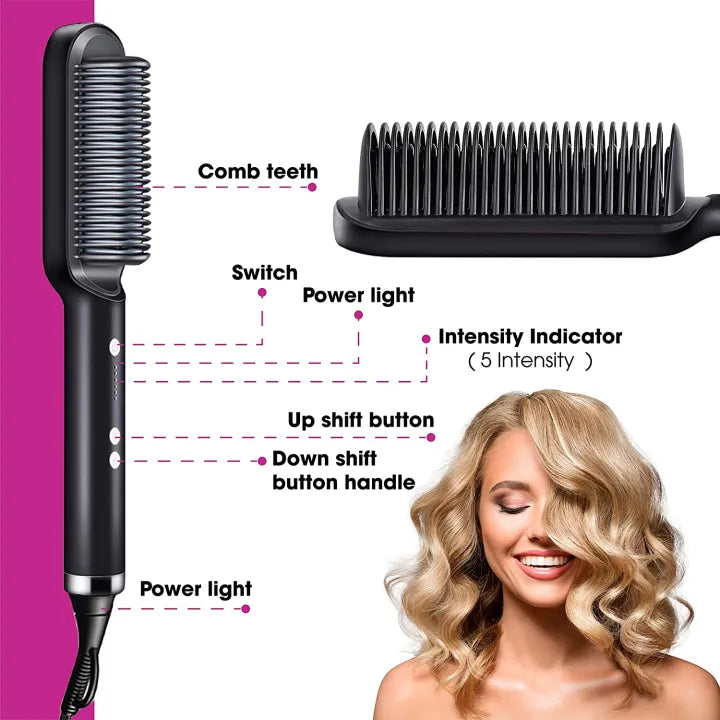 2 in 1 hair straightener comb