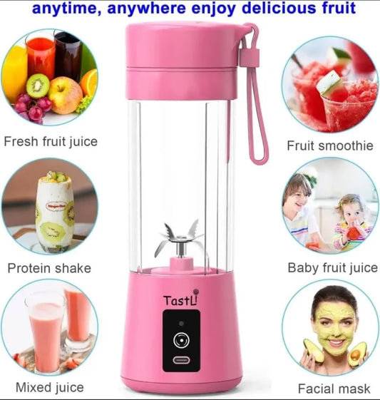 USB Rechargeable 6 Blades Portable Juicer Blender