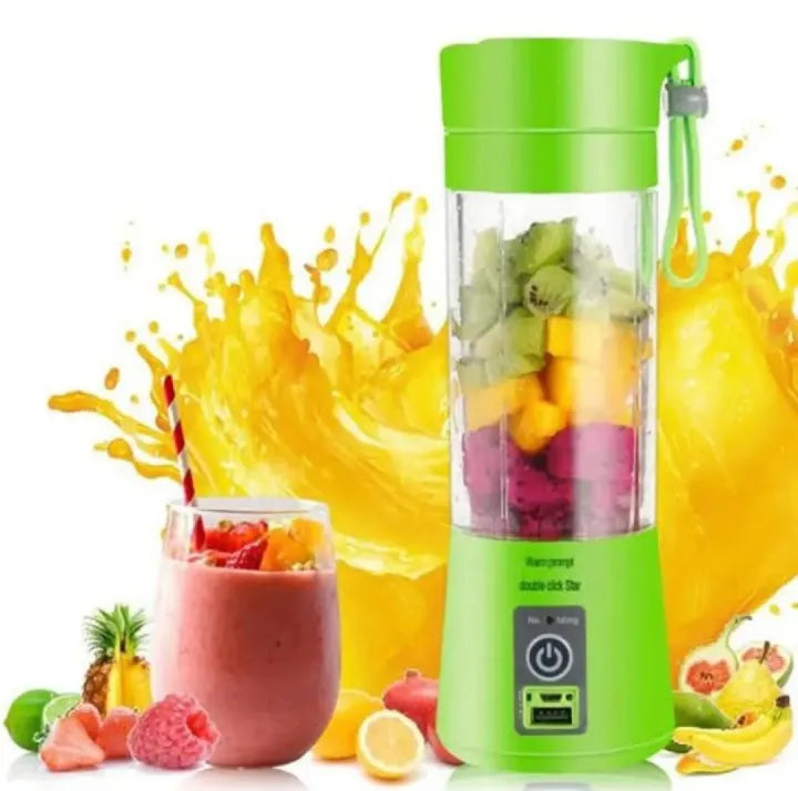 USB Rechargeable 6 Blades Portable  Juicer Blender