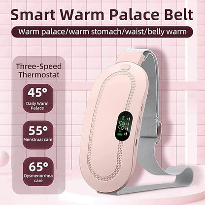 New Period Cramp Relief Electric Heating Belt Massager